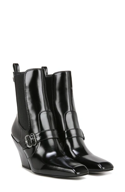 Sam Edelman Suzette Lizard Embossed Chelsea Boot In Black