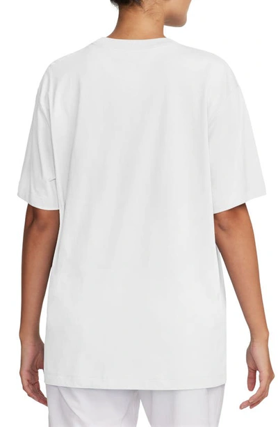 Shop Nike Oversize Embroidered T-shirt In White