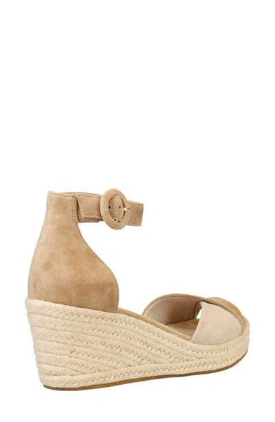 Shop Pelle Moda Kove Espadrille Wedge Sandal In Latte/ Beige