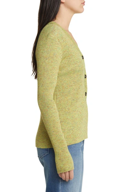 Shop Closed Rib Henley Top In Primary Yellow