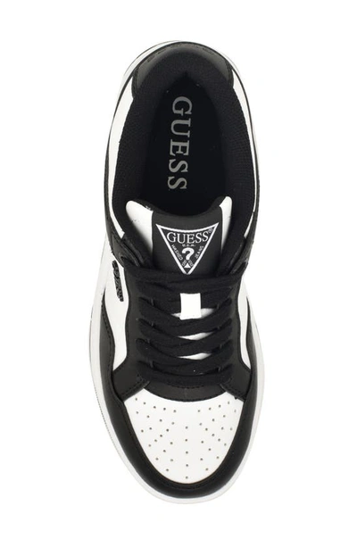 Shop Guess Rubinn Sneaker In Black/ White