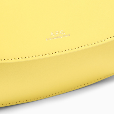 Shop Apc A.p.c. Sarah Yellow Leather Shoulder Bag