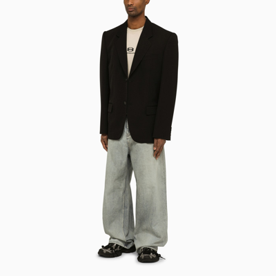 Balenciaga Black Wool Single-breasted Jacket
