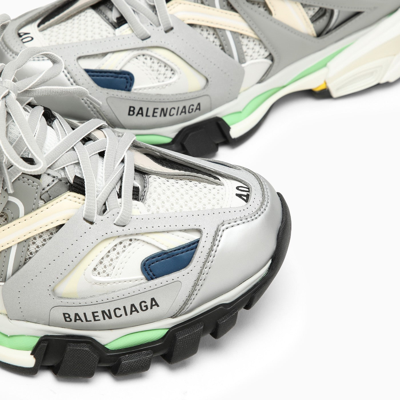Shop Balenciaga Track Grey/blue/green Mesh And Nylon Trainer