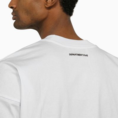 Shop Department 5 White Crewneck T Shirt With Logo