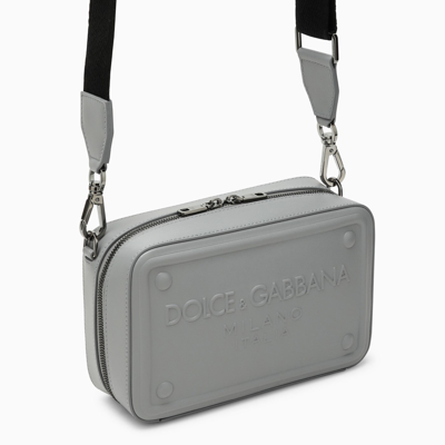 Shop Dolce & Gabbana Dolce&gabbana Grey Calfskin Shoulder Bag