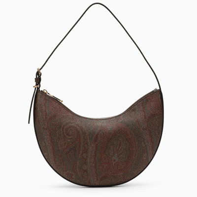 Shop Etro Essential Paisley Hobo Bag In Coated Canvas