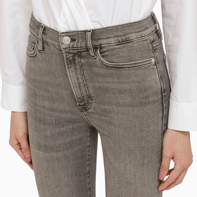 Shop Frame Grey Denim Flared Jeans