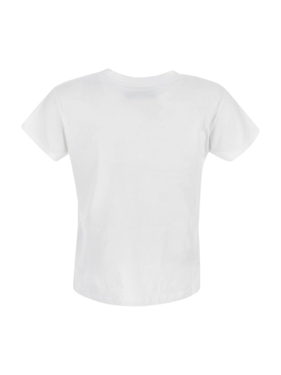 Shop Mm6 Maison Margiela Cotton T-shirt In White