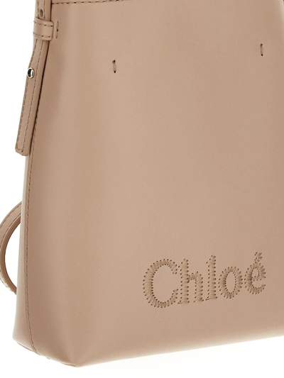 Shop Chloé Sense Micro Tote Bag In Pink