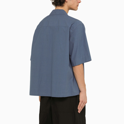 Shop Jil Sander Short Sleeve Shirt J+ French Blue