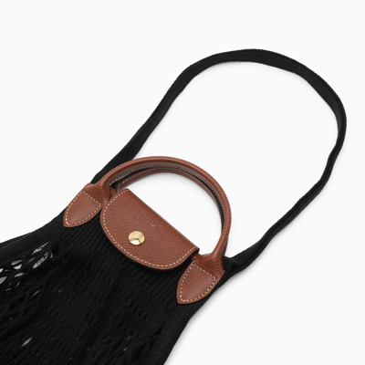 Shop Longchamp Black La Pliage Filet Small