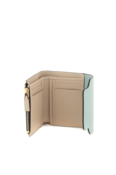 Shop Marni Bi Fold Wallet With Flap