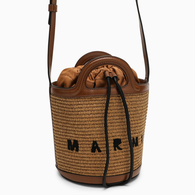Shop Marni Tropicalia Beige/brown Bucket