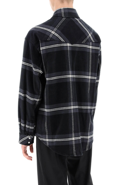 Shop Palm Angels Check Flannel Overshirt