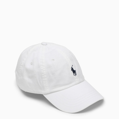 Shop Polo Ralph Lauren White Baseball Cap With Logo