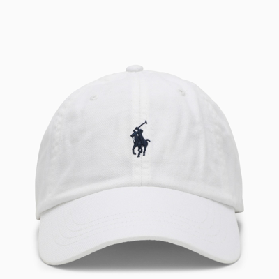 Shop Polo Ralph Lauren White Baseball Cap With Logo