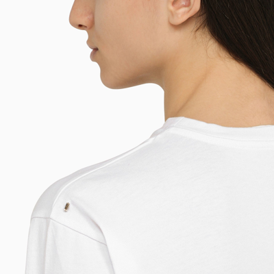 Sportmax White Cotton Long-sleeved T-shirt