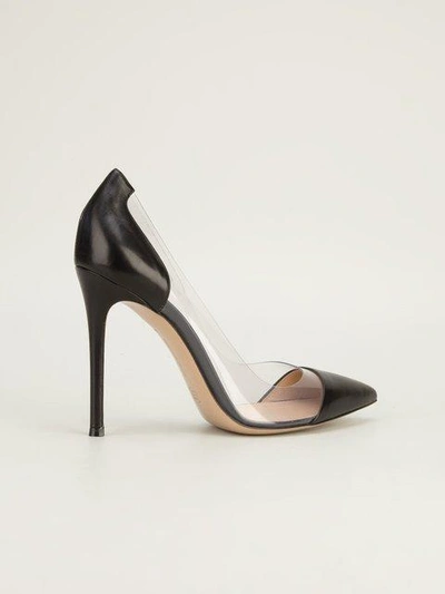 Shop Gianvito Rossi Perspex Detail Pumps