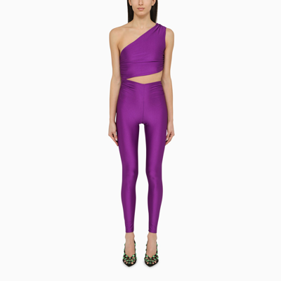 Shop The Andamane Purple Symmetrical Close Fitting Jumpsuit