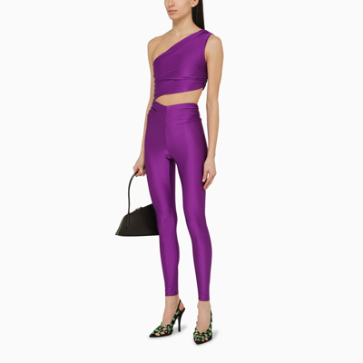 Shop The Andamane Purple Symmetrical Close Fitting Jumpsuit