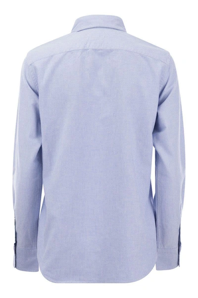 Shop Polo Ralph Lauren Classic-fit Oxford Shirt In Blue