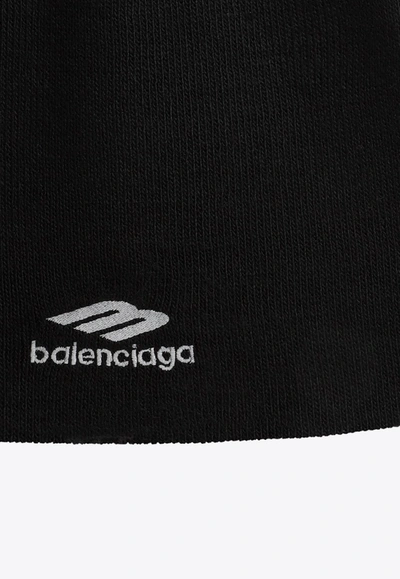 Shop Balenciaga 3b Sports Icon Beanie In Black