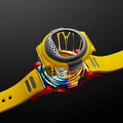 Pre-owned Casio Yellow Mens Digital Watch G-shock G-b001mve-9er