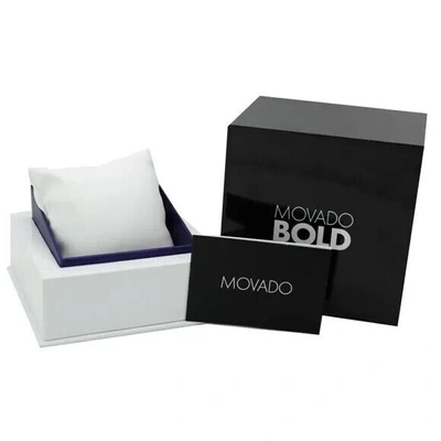 Pre-owned Movado Bold Thin Men's Silver Dial Stainless Steel Mesh Quartz Watch 3600832