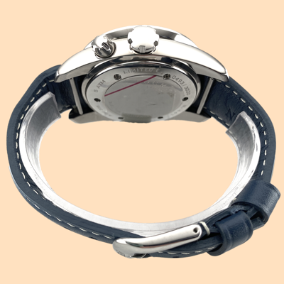 Pre-owned Locman Aeronautica Militare Ref 441 Chronograph Quartz Titanium Watch 44 X 54mm