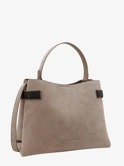 Shop Brunello Cucinelli Woman Handbag Woman Beige Handbags In Cream
