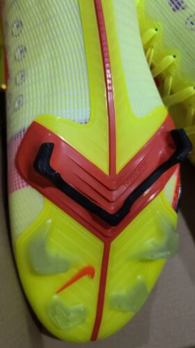 Pre-owned Nike Mens Size 12  Mercurial Vapor 14 Elite Fg Cq7635-761 Volt Crimson Soccer In Yellow