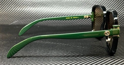 Pre-owned Gucci Gg1066s 003 Black Brown Large Women's 59 Mm Sunglasses