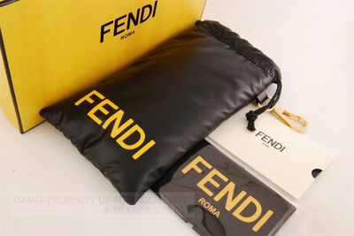 Pre-owned Fendi Brand  Sunglasses Fe 40099i 01b Black/gradient Grayfor Women