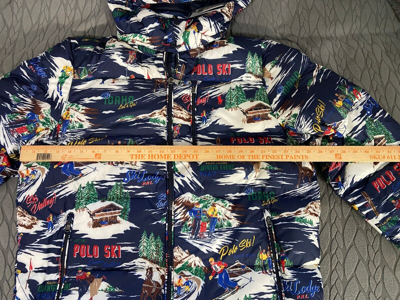 Pre-owned Polo Ralph Lauren Water Repellent Idaho Ski Valley 700 Down Puffer Jacket 2xl In Multicolor