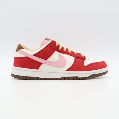 Pre-owned Nike Fb7910-600  Dunk Low Prm Bacon Sport Red Sail Medium Brown Sheen (women's)