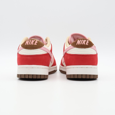 Pre-owned Nike Fb7910-600  Dunk Low Prm Bacon Sport Red Sail Medium Brown Sheen (women's)
