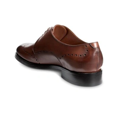 Pre-owned Allen Edmonds Lucca Derby Lace-up Shoe Size 11 Chili Leather Made In Italy In Red