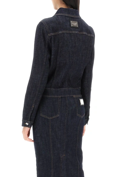 Shop Dolce & Gabbana Denim Jacket Women In Blue