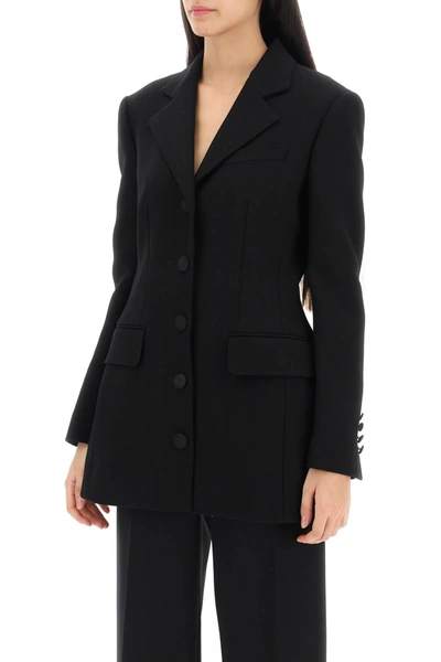 Shop Dolce & Gabbana Dolce Jacket In Wool Cady Women In Black