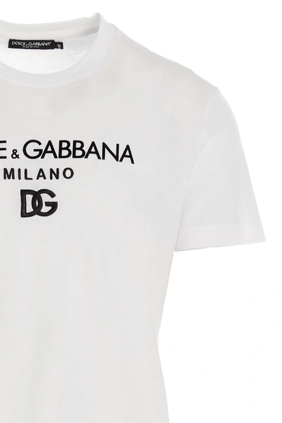 Shop Dolce & Gabbana Men T-shirt 'dg Essential' In White