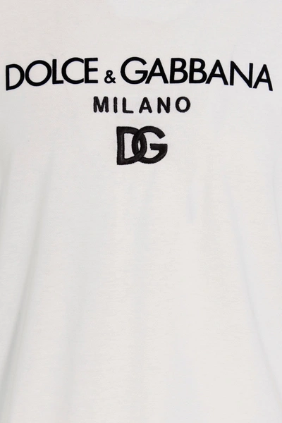 Shop Dolce & Gabbana Men T-shirt 'dg Essential' In White