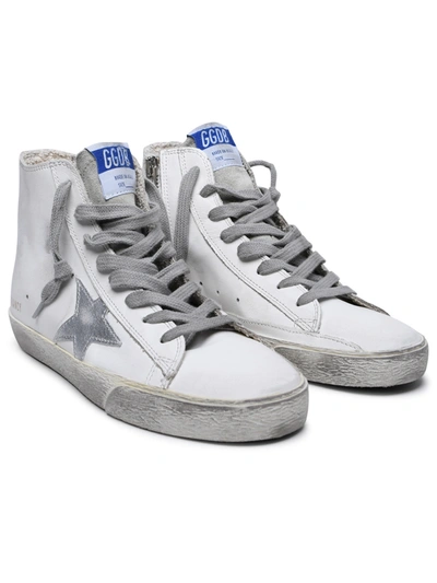 Shop Golden Goose Woman  'francy' White Leather Sneakers