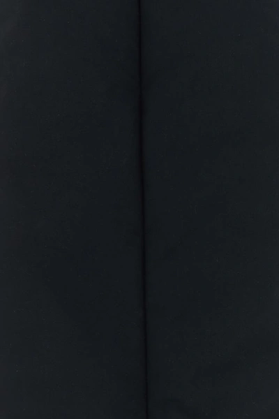 Shop Jil Sander Woman Black Polyester Scarf