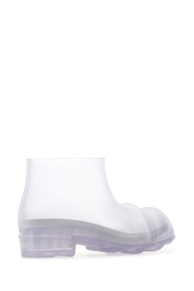 Shop Loewe Man Transparent Rubber Ankle Boots In White