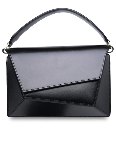Shop Mlouye Woman  'naomi' Charcoal Cowhide Bag In Black