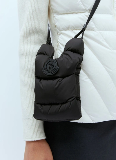 Shop Moncler Women Legere Small Crossbody Bag In Black