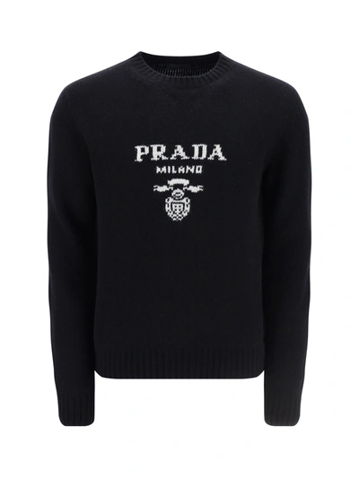Shop Prada Men Sweater In Black
