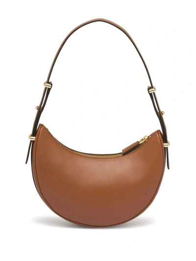 Shop Prada Women Arqué Shoulder Bag In Brown