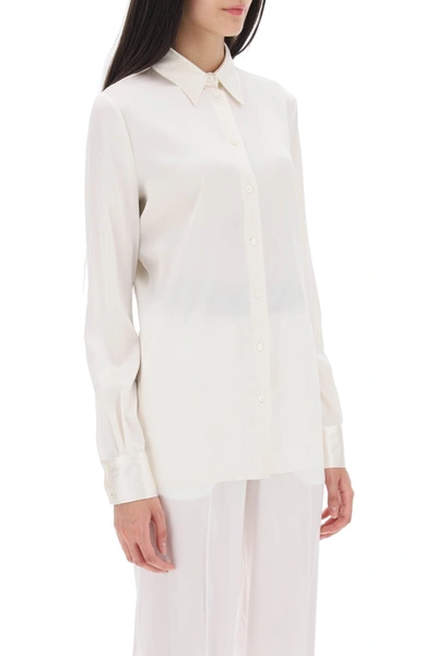 Shop Tom Ford Silk Satin Shirt Women In White